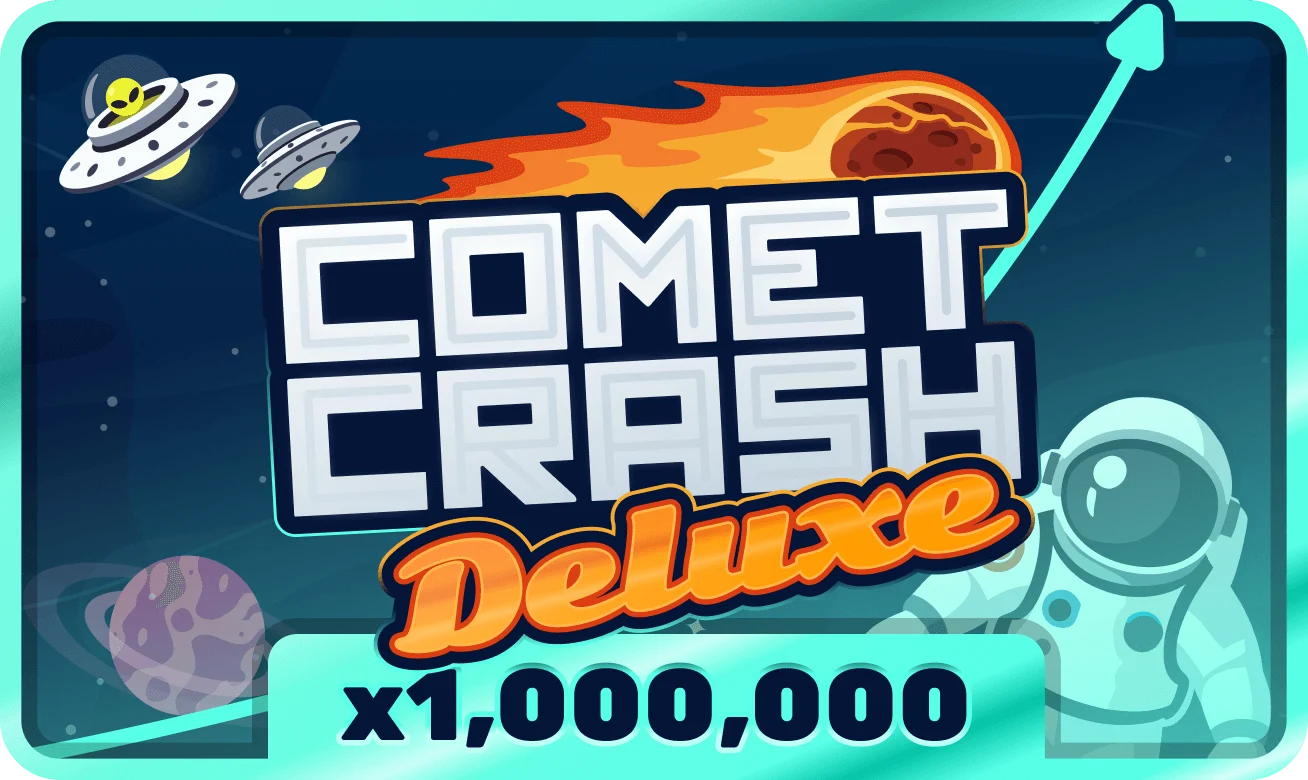 Versión deluxe de crash con fondo cósmico y premios potenciales.